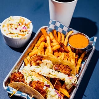 Shrimp Tacos W/ Chips (Fries)
